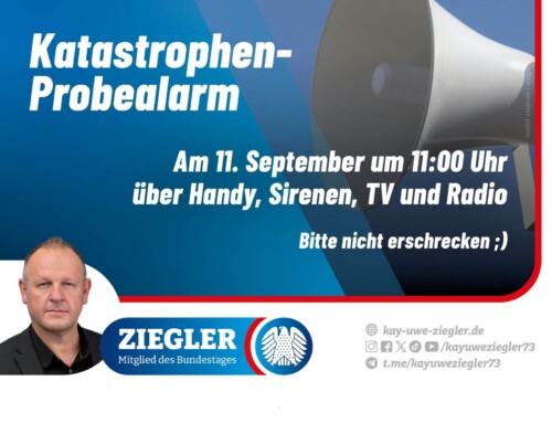 Katastrophen-Probealarm